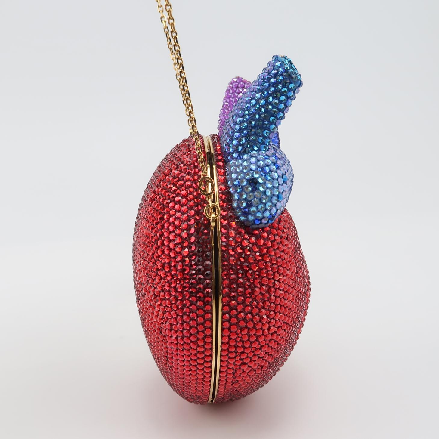 Gucci Multicolor Crystal Anatomical Heart Minaudière view 5