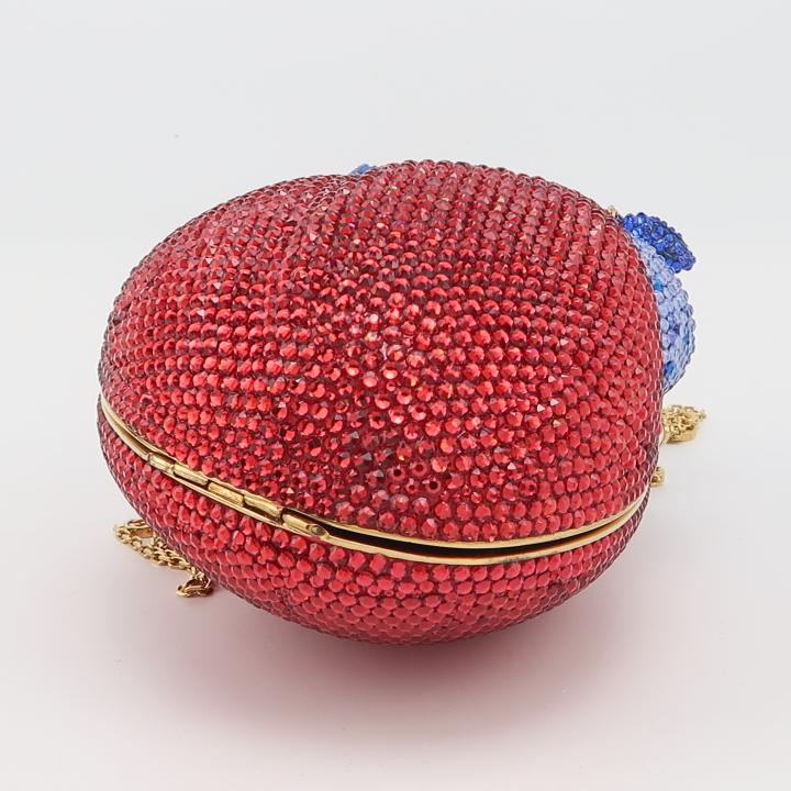 Gucci Multicolor Crystal Anatomical Heart Minaudière view 6