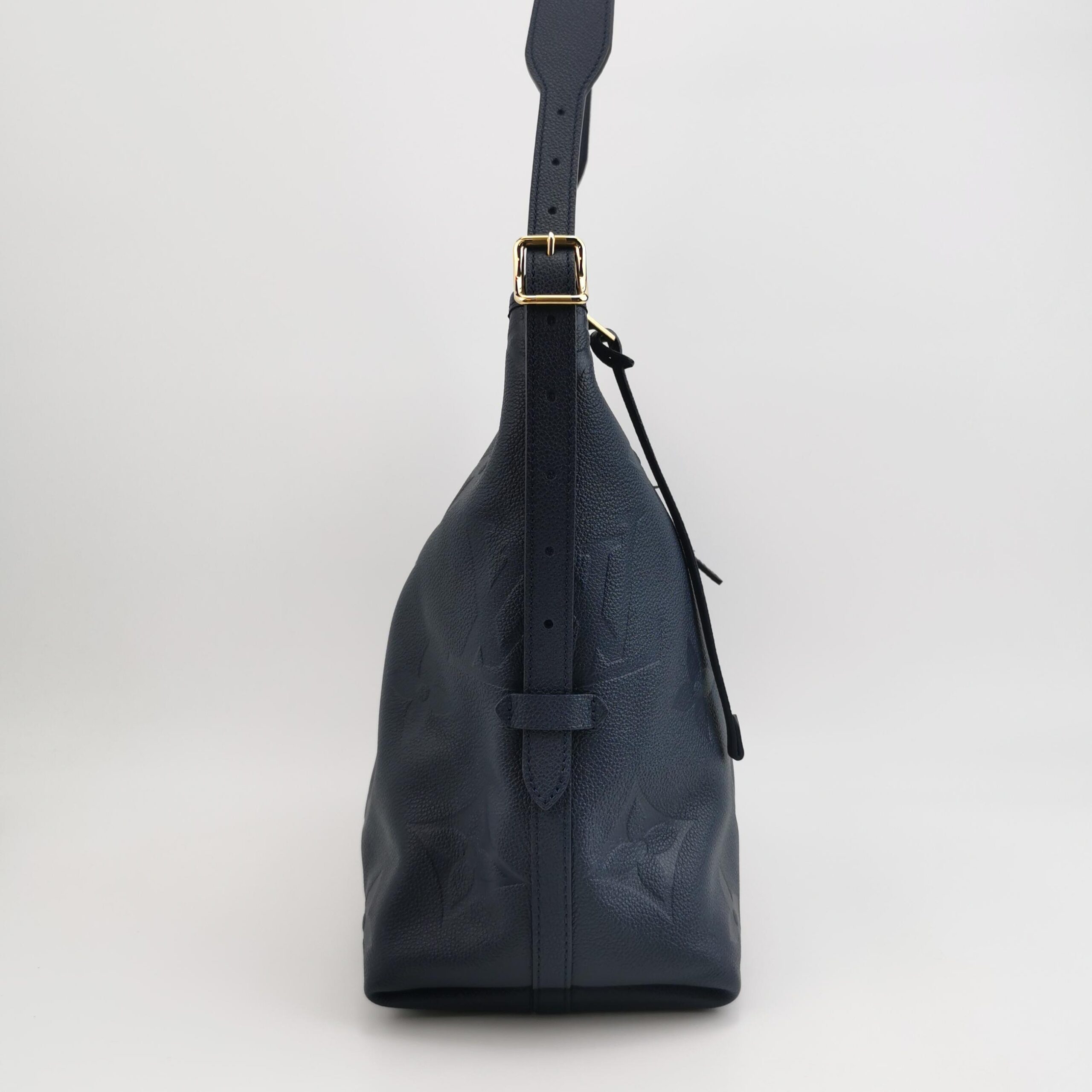 Louis Vuitton CarryAll MM in Black Taurillon Monogram Empreinte Leather view 4
