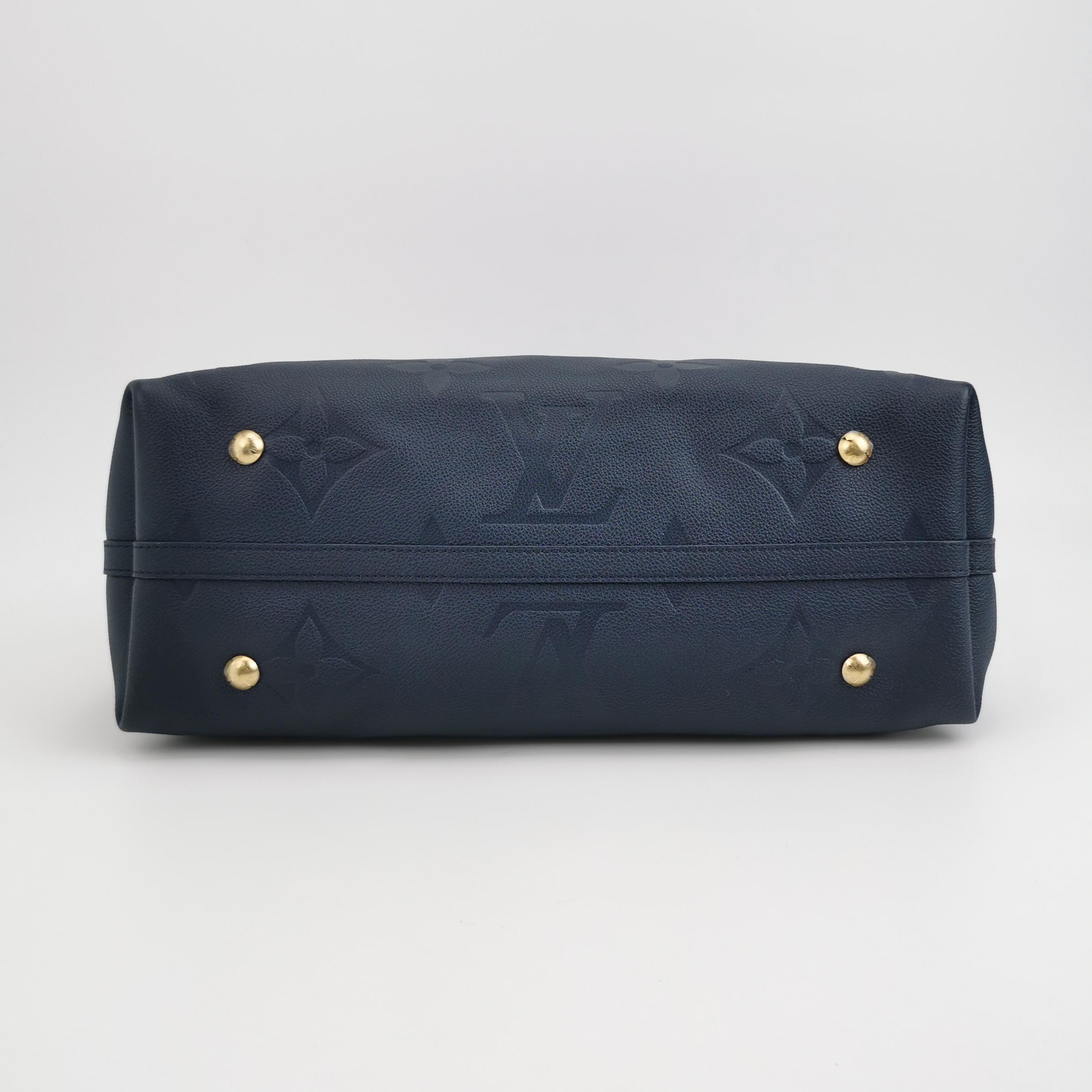 Louis Vuitton CarryAll MM in Black Taurillon Monogram Empreinte Leather view 5