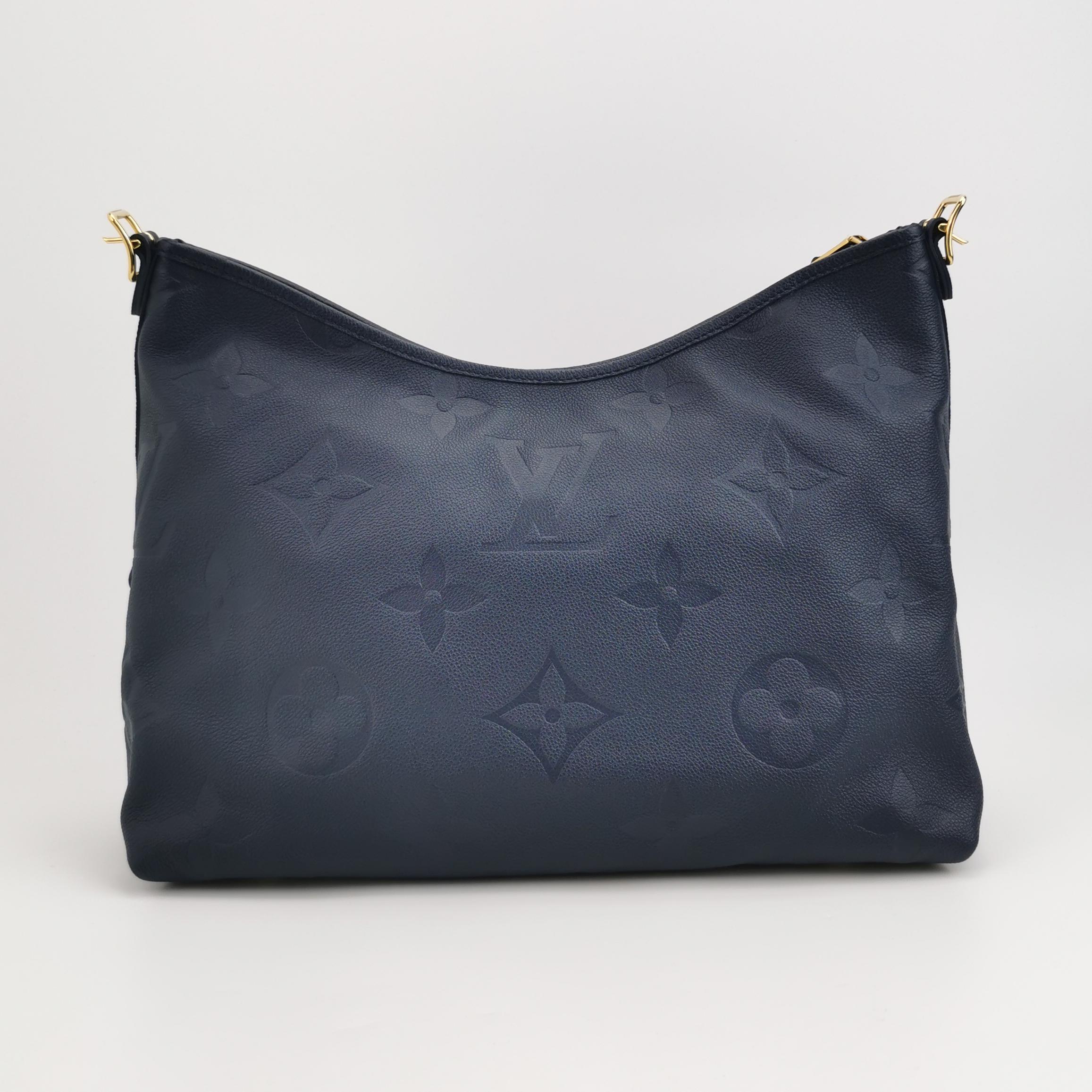 Louis Vuitton CarryAll MM in Black Taurillon Monogram Empreinte Leather view 7