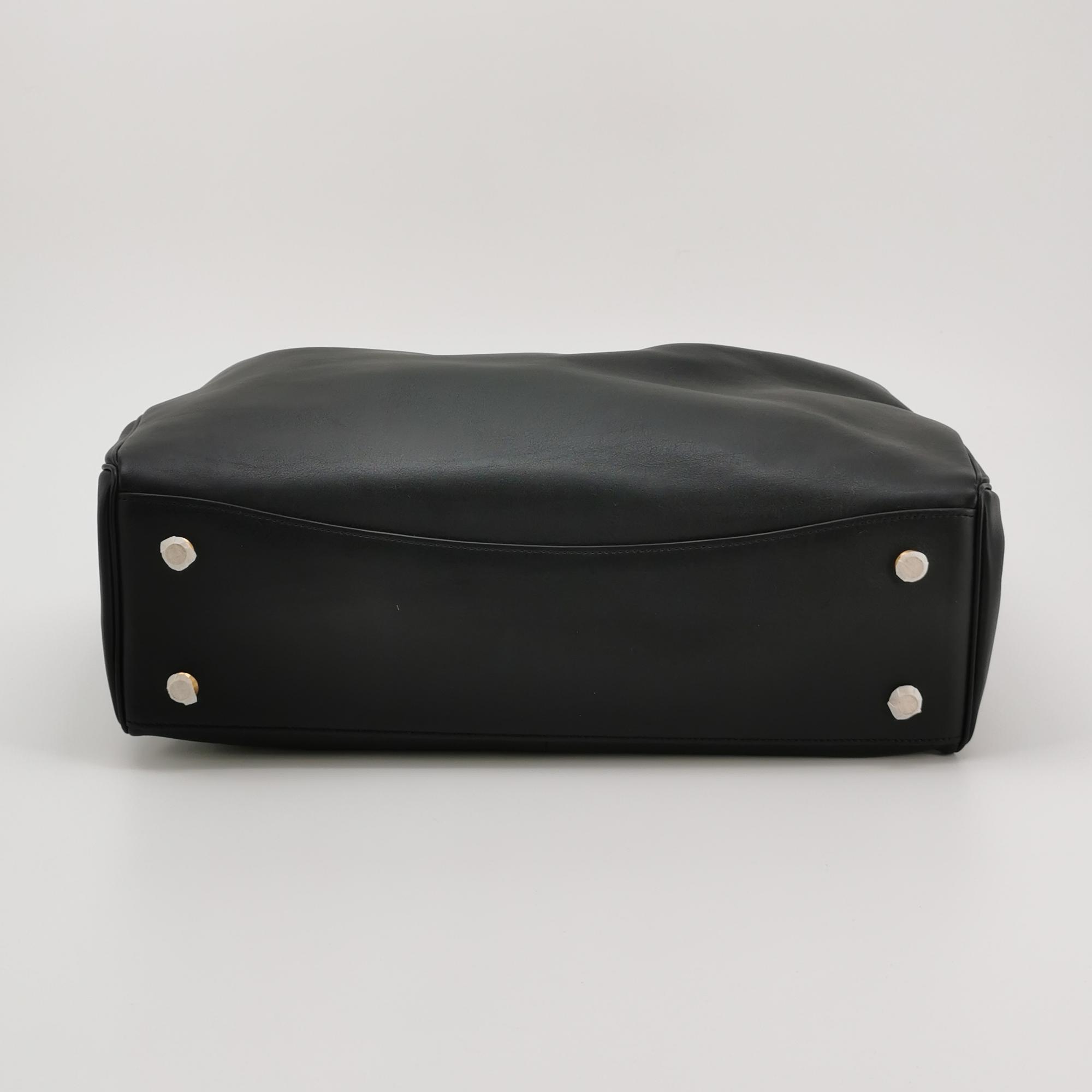 Balenciaga Black Rodeo Medium Shoulder Bag with Gold Hardware view 6