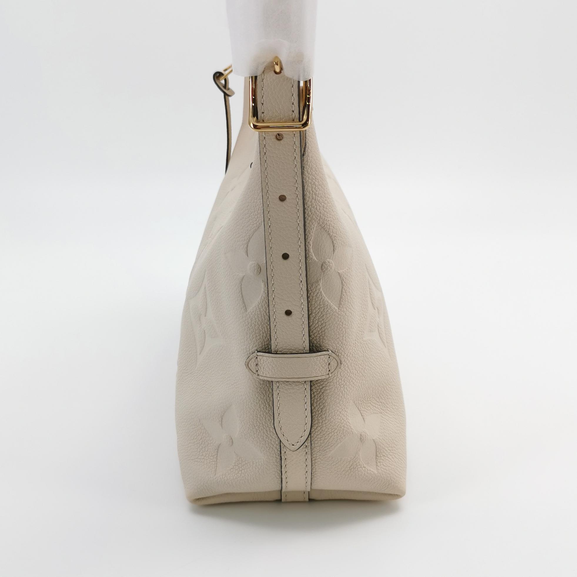 Louis Vuitton CarryAll PM in Beige Monogram Empreinte Leather view 8