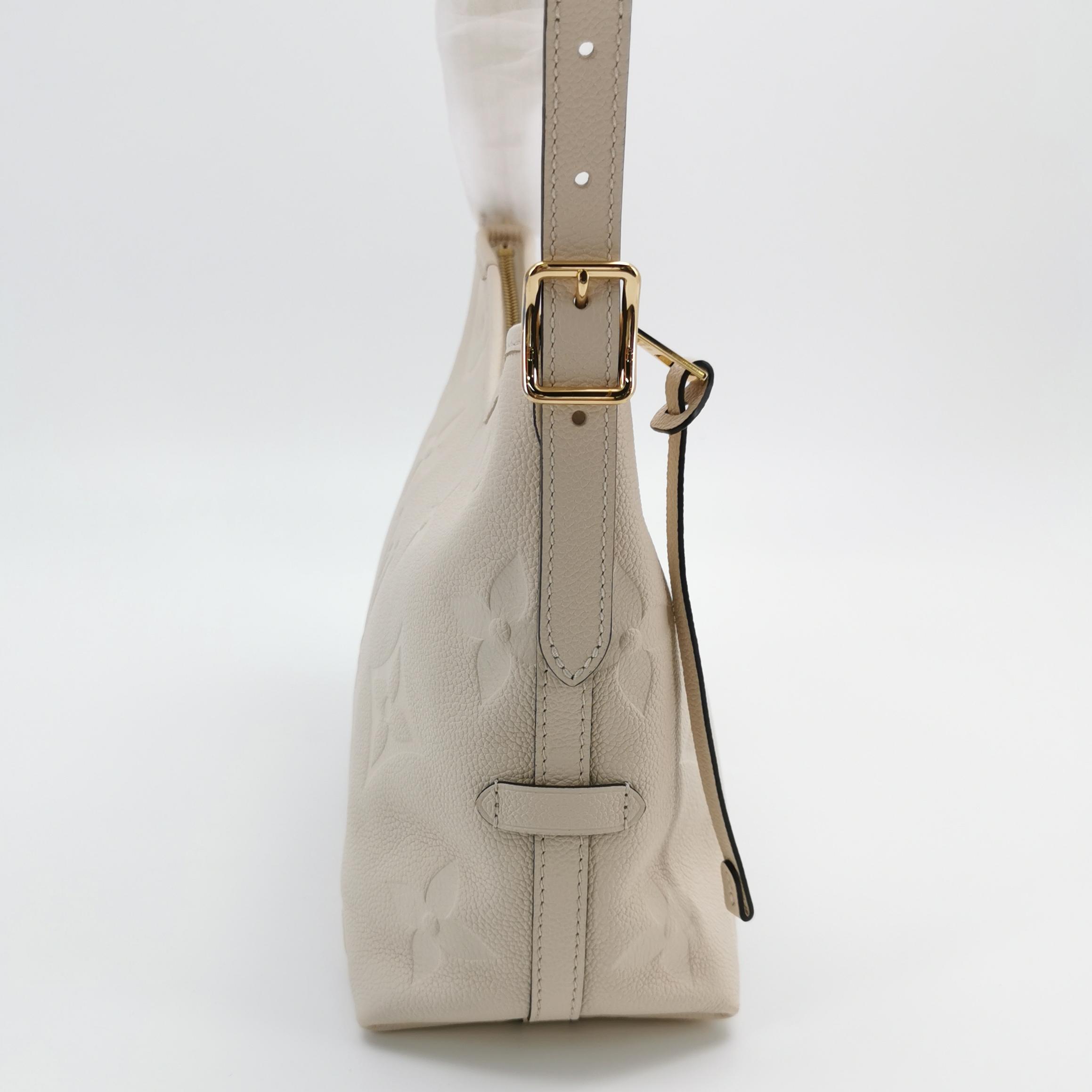 Louis Vuitton CarryAll PM in Beige Monogram Empreinte Leather view 7