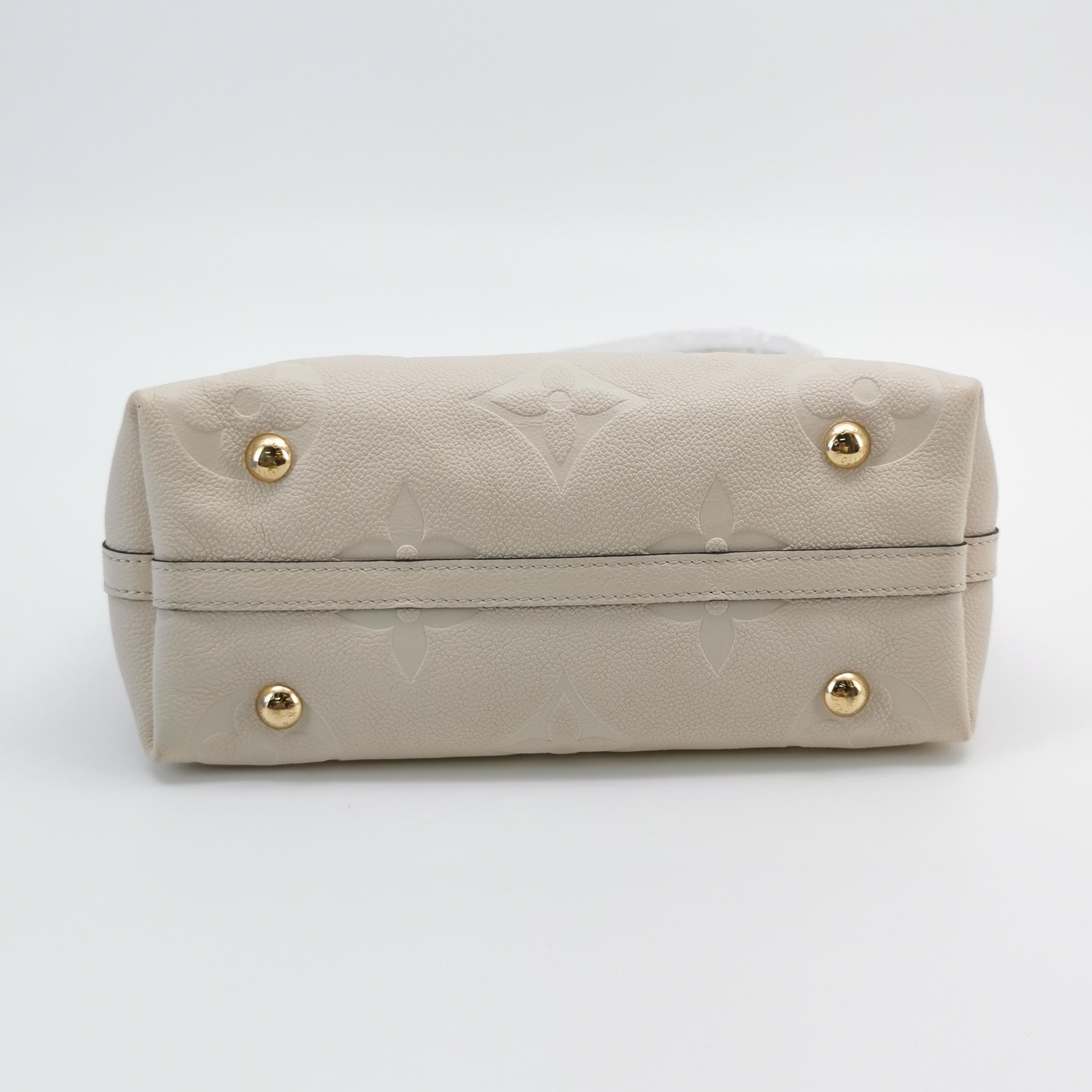 Louis Vuitton CarryAll PM in Beige Monogram Empreinte Leather view 5