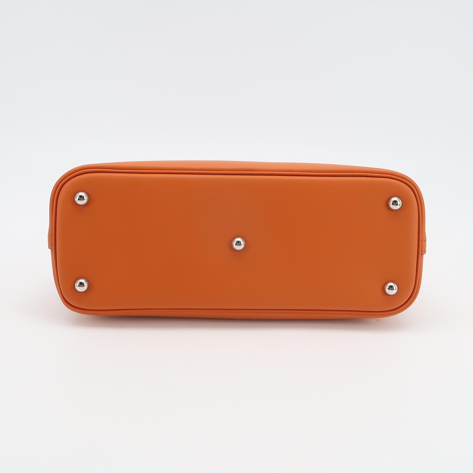 Hermès Brown Togo Leather Bolide 31 with Palladium Hardware view 6