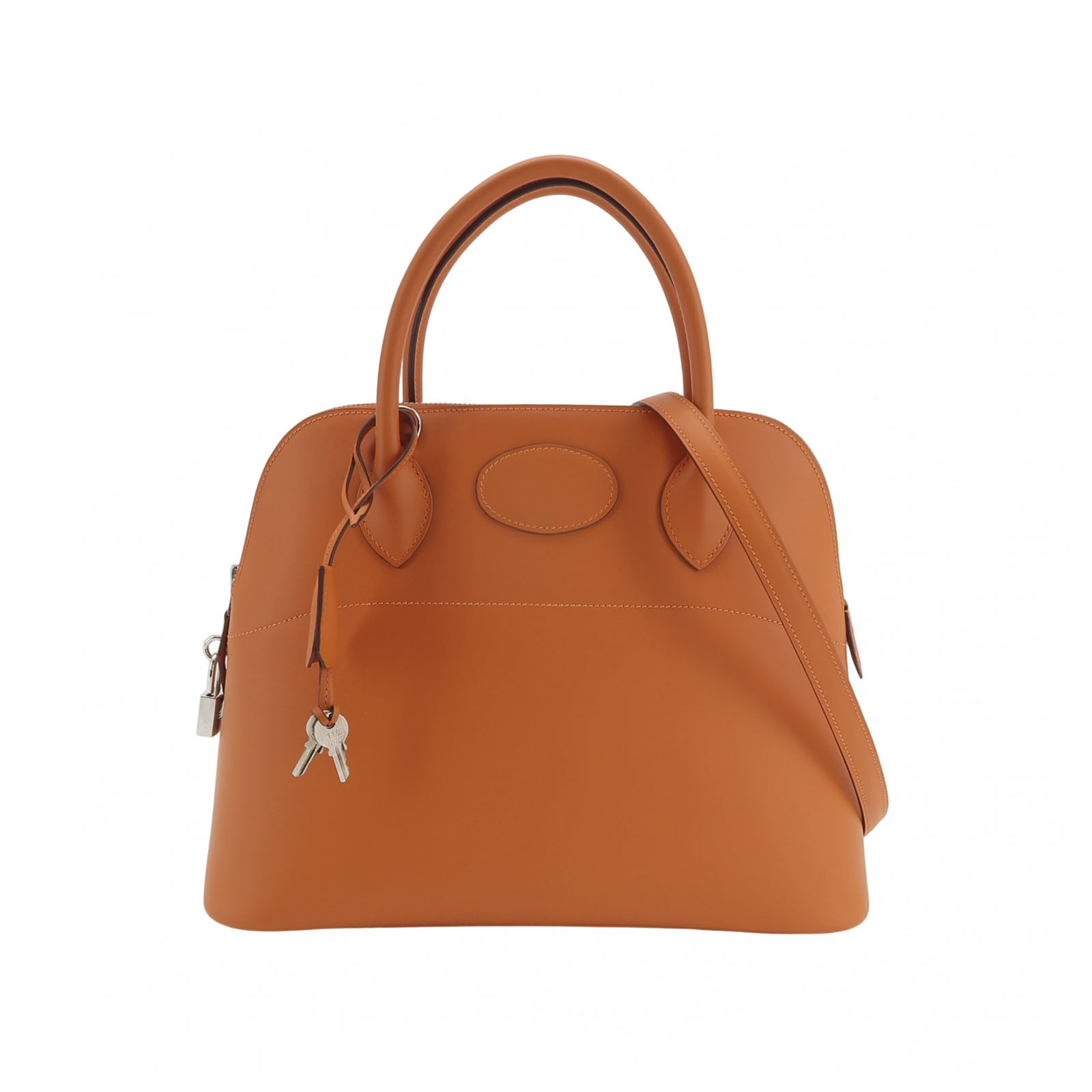Hermès Brown Togo Leather Bolide 31 with Palladium Hardware