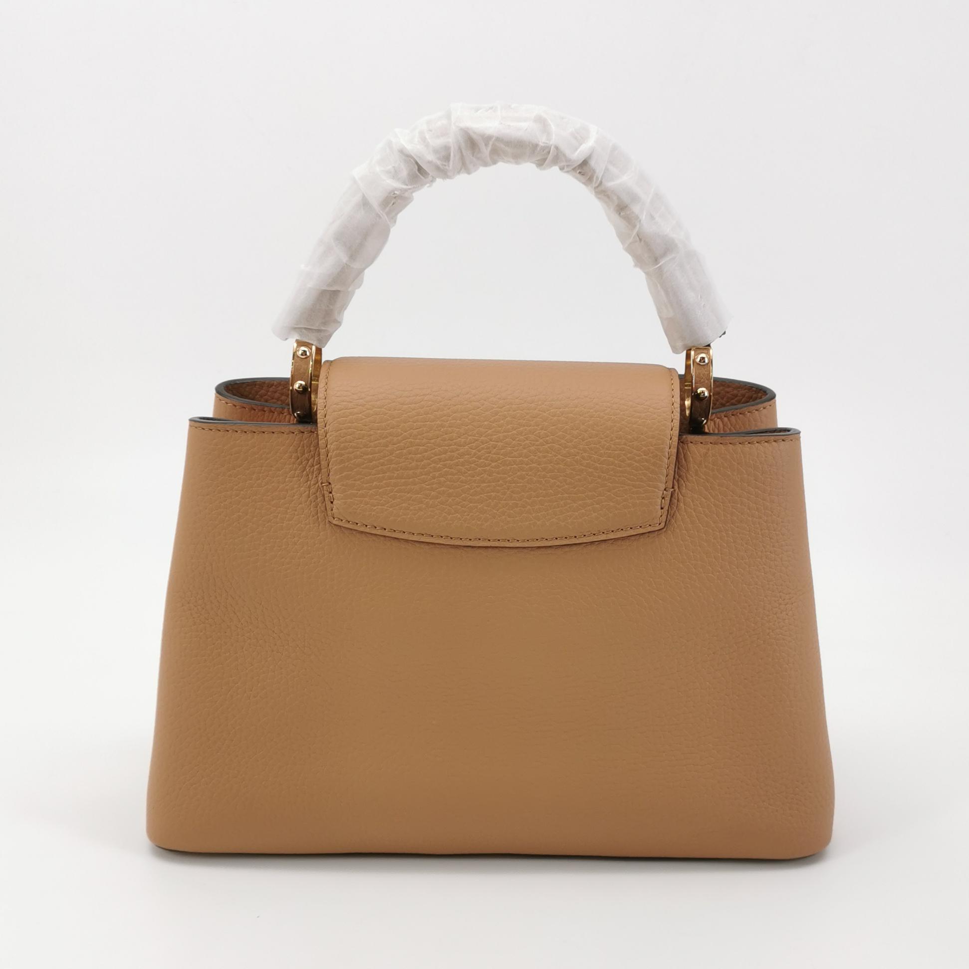 Louis Vuitton Capucines MM in Brown Taurillon Leather with Gold Hardware view 5