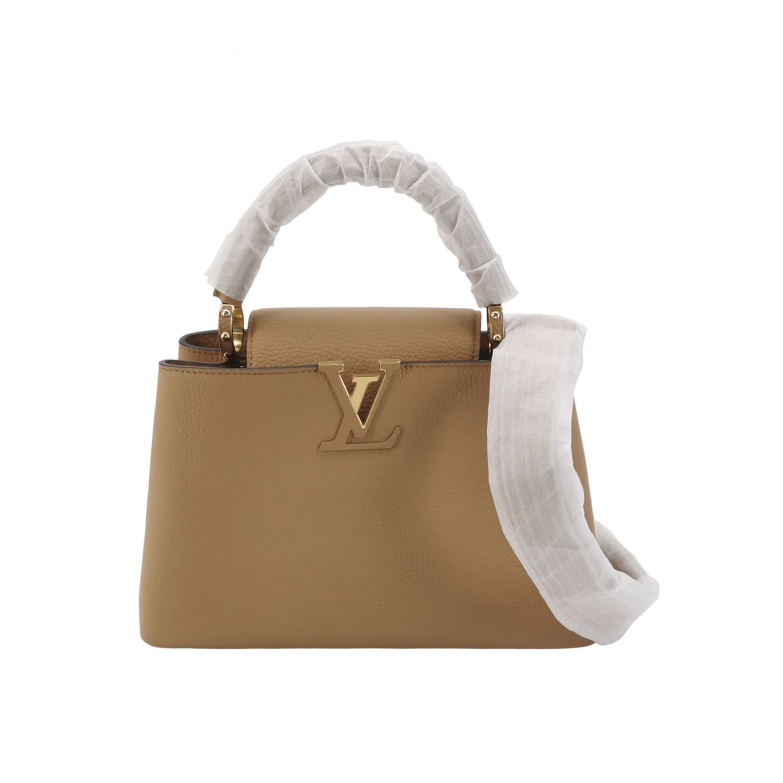 Louis Vuitton Capucines MM in Brown Taurillon Leather with Gold Hardware