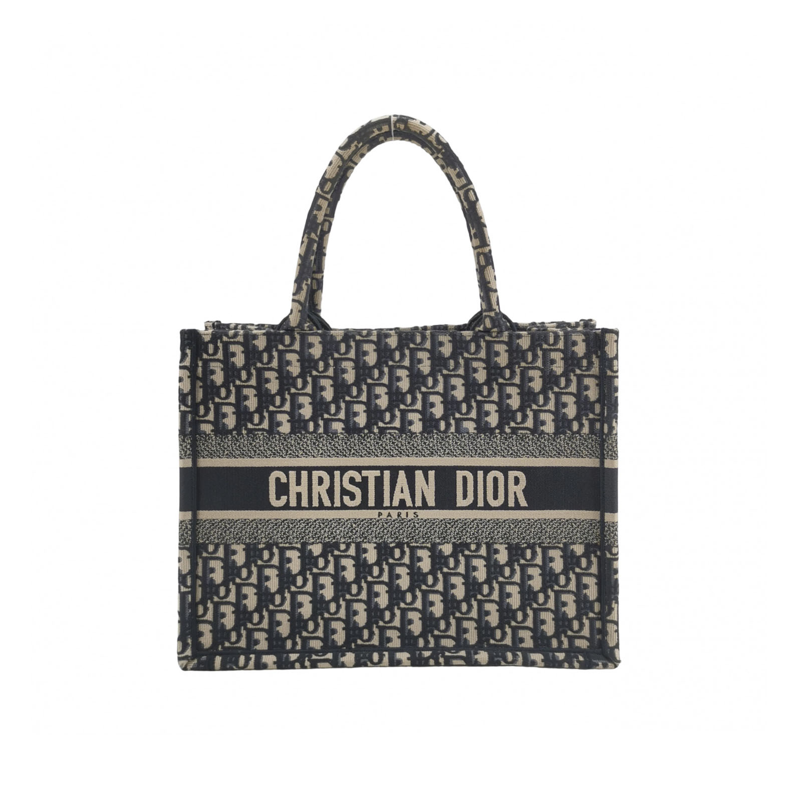 Dior Book Tote Medium in Black Oblique Jacquard